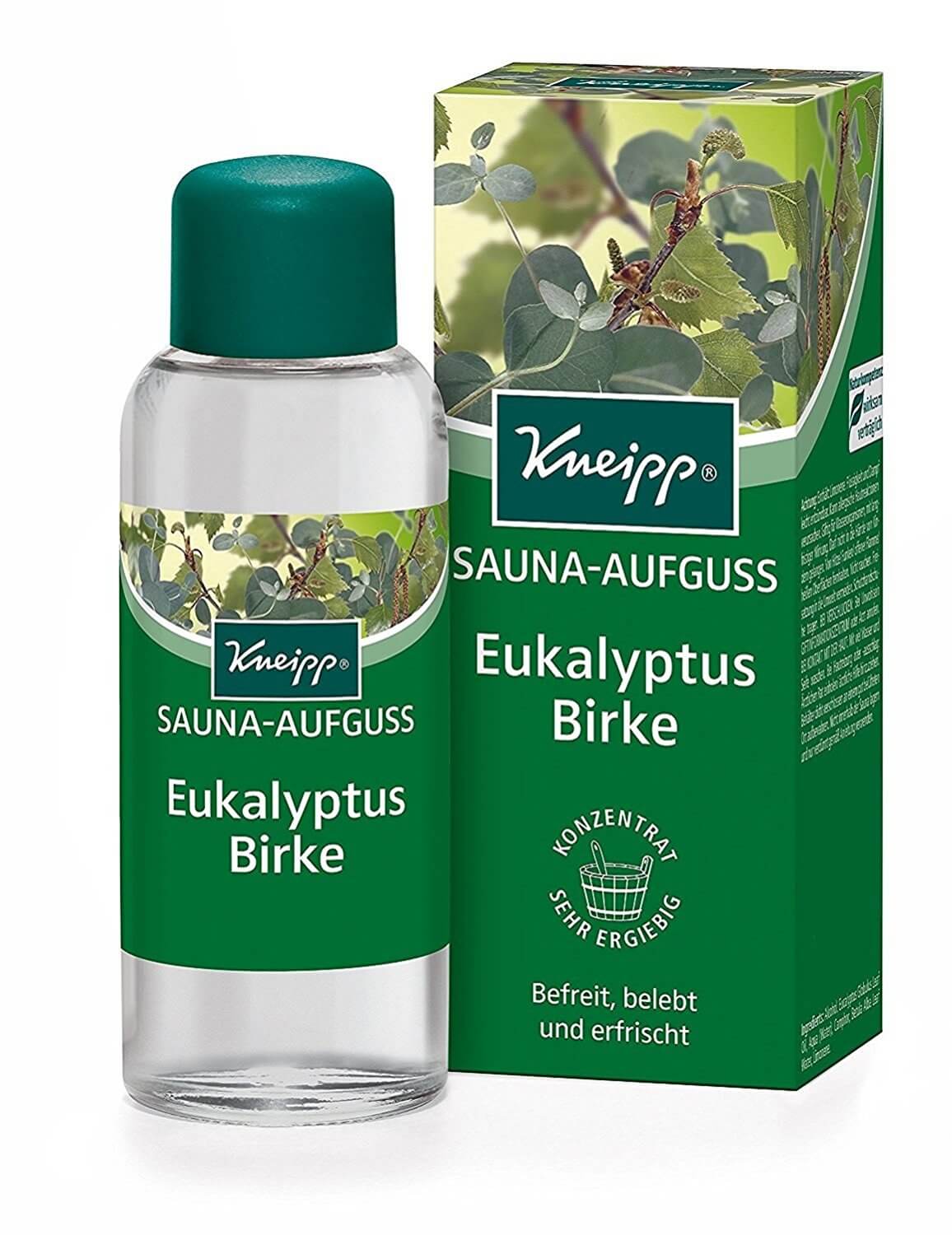 Kneipp Sauna Aufguss & Saunaöle Eukalyptus und Birke