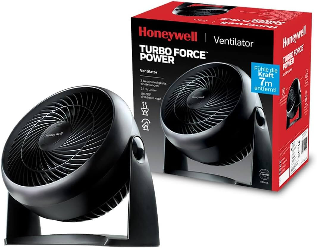 Honeywell Tischventilator TurboForce kleiner Ventilator Honeywell Tischventilator TurboForce kleiner Ventilator
