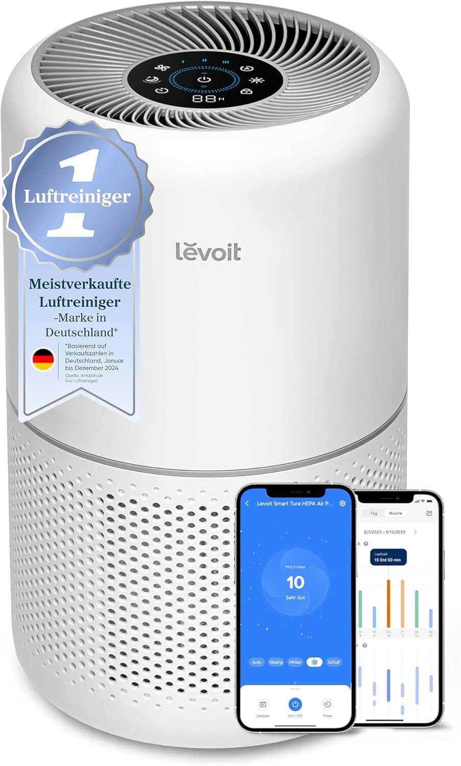 Levoit Luftreiniger mit HEPA-Luftfilter Levoit Luftreiniger mit HEPA-Luftfilter