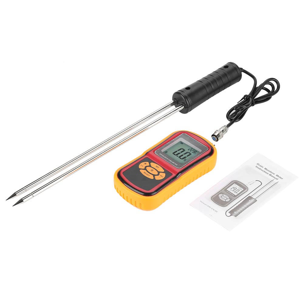 walfront Feuchtemessgerät Getreide LCD-Getreidetester GM640